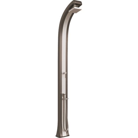 Doccia da Giardino Miscelatore e Doccetta Arkema Spring Plus Fascia Inox Dove Grey (1/5)