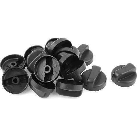 15 pièces stove gas stove plastique 8 mm dia montage hole knob (1/4)
