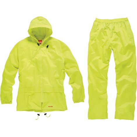Scruffs Regenanzug XL wasserdicht Jacke Hose gelb Regenjacke Regenhose (1/4)