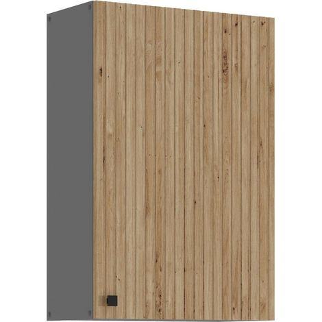Küche AVA Artisan Hängeschrank 60 cm Lamellenoptik Küchenzeile Einbauküche (1/5)