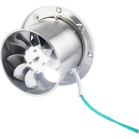 Souffleur de Turbine Ventilateur d'extraction en Acier Inoxydable Tuyau de 4 Pouces Ventilateur de Refroidissement à Haute température(Square Shape) (1/5)