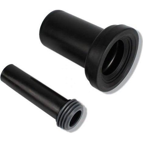 Vidage WC,18cm Jeu de manchettes pour cuvette suspendue,Tuyau d'égout + tuyau de chasse d'eau (1/5)