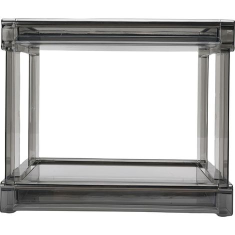 étagère rangement-Organiseur de bureau capacité XXL rack de rangement thé et cosmétique multi-fonctions pour espace réduit noir (1/5)