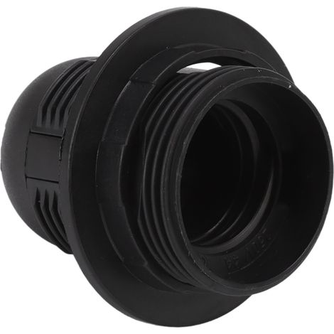 Lot de 10 douilles E27 à noyau en cuivre haute température avec manchon pour ampoule, noires, pour bricolage. (1/5)