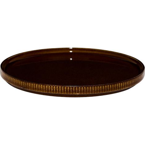 Lot de 6 Assiettes à Dessert "Ysia" 21cm Marron (1/4)