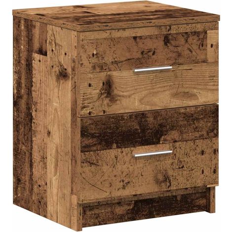 Maison Exclusive - Comodino con 2 Cassetti Legno Antico 40x36x50 cm (1/5)