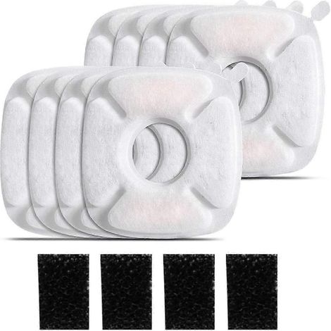 Pack de filtres de rechange pour fontaine à eau pour chiens, compatible avec les distributeurs d'eau pour gamelles de 4 litres (135 oz) et les filtres pour fontaines à eau pour chats. (1/5)