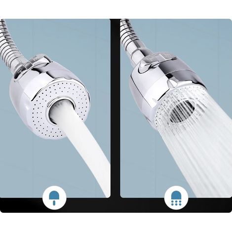 Douchette de robinet de cuisine, rallonge de robinet amovible pour évier de cuisine, tête de robinet d'évier rotative à 360°, douchette d'appoint (1/4)