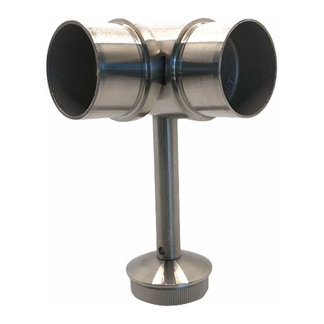 Metalideal Support de main courante d'angle réglable pour poteaux rond inox (1/4)