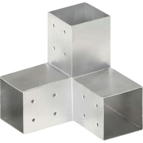 Connecteurs de poteau en Y pour poutres en bois métal galvanisé 81 x 81 mm - Lot de 4 (1/5)