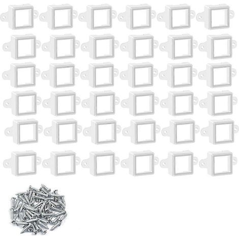 Lot de 36 supports de fixation pour éclairage LED Govee H705 avec vis, étanches et résistants, pour luminaires extérieurs Govee. (1/5)