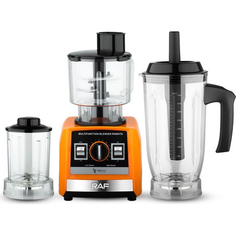 Appareil multifonctionnel trois-en-un : extracteur de jus, robot culinaire, hachoir à viande, broyeur. (1/5)