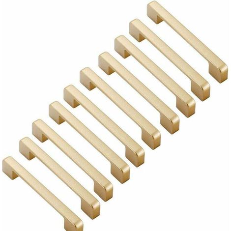 10 pezzi 128 mm Maniglia per mobiletto Arco dorato per porta armadio da cucina