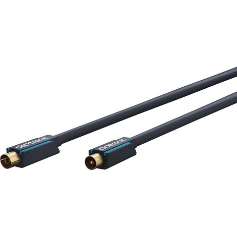 Clicktronic Casual - Cable de antena coaxial (conector de entrada y de salida, 15 m)