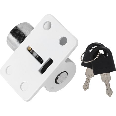 Verrou de sécurité blanc à 3 anneaux pour fenêtre coulissante, boucle antivol pour fenêtre en PVC et acier (maison) (1/5)