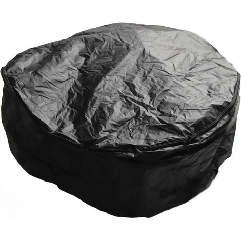 Housse de pneu universelle, imperméable et multifonctionnelle, pour camping-cars, remorques de bateaux, caravanes, jeeps et camions - Noir L (1/5)
