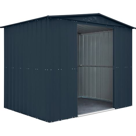 Casetta Box da Giardino 245x185xH198 cm in Lamiera Antracite