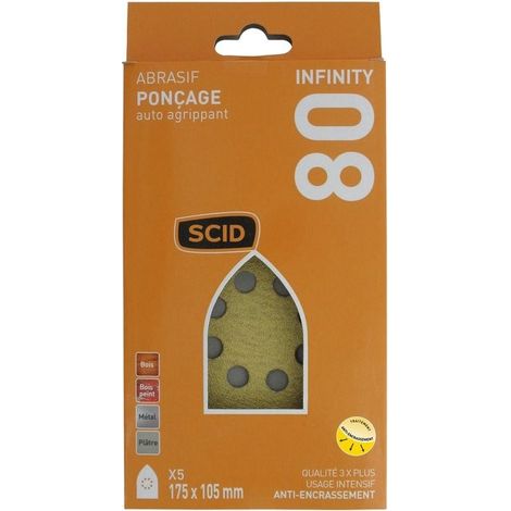 Patin Abrasif Auto-agrippant Ponçage Efficace, Fixation Rapide - Scid (1/2)