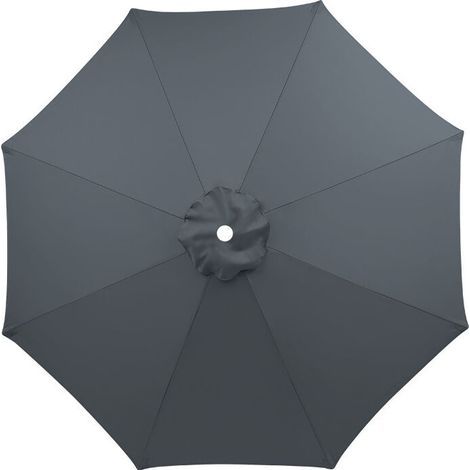 Replacement cover for 3 m parasol with 8 ribs, waterproof, UV resistant, replacement fabric, washable, breathable, gray (without ribs) (1/5)