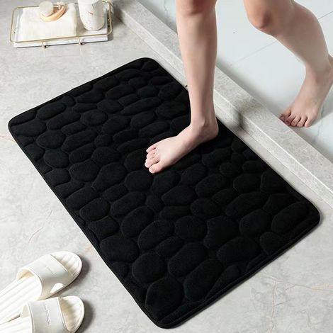 1 tapis de bain, mousse à mémoire de forme, antidérapant, absorbant, pour salle de bain et chambre (1/5)