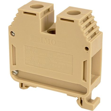 Borne de jonction à vis 35mm² - pas 16mm - beige - IMO (1/2)