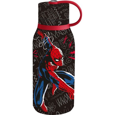 TATAWAY Marvel Borraccia nera per in acciaio inossidabile isolante 330 ml (1/4)