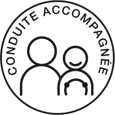 DISQUE ADHESIF "CONDUITE ACCOMPAGNEE"