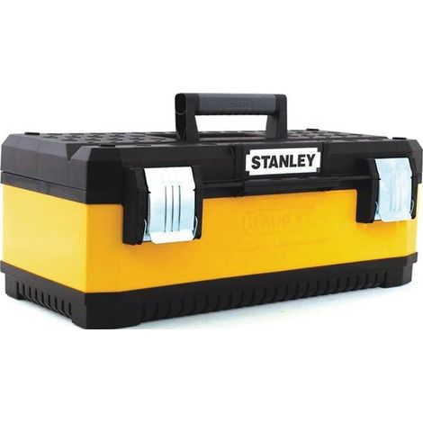 Stanley – Boîte à outils bimatière 66 cm – Capacité 16-22,5 litres – Charge max 28 kg – Poignée ergonomique – Cadenassable