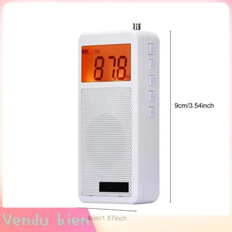Garosa Radio numérique FM/AM Radio AM/FM portable avec mémoire de 100 stations, radio bi-bande avec écran LCD et son autoradio (1/5)