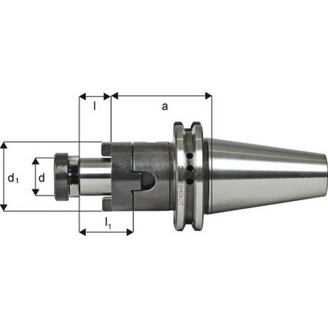 Chuck Fragole Uso Combinato Din 69871, Di 27 Mm, Iso 40, 55 Mm, L 21 Mm, L1: 33 Mm, D1: 48 Mm