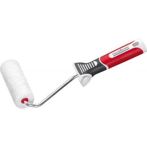Pintura de estrella de pared de rodillo 10 cm liso bajo verde corto (por 5)