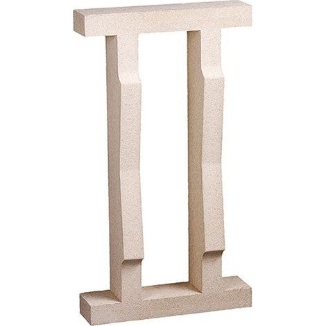 Balaustre Plano Aracena - Perfil recto contemporáneo para vallas y balcones - 33 × 8 × 60 cm - Palet de 90 unidades - Blanco (1/5)