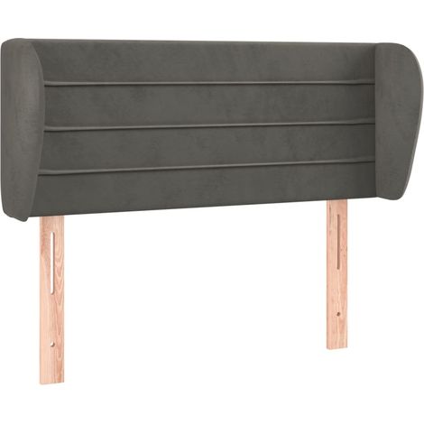 Maison Exclusive - Kopfteil mit Ohren Dunkelgrau 83x23x78/88 cm S