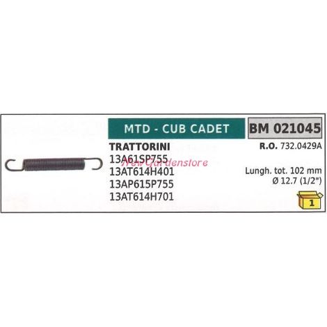 Muelle de tracción autopropulsado MTD tractor de césped cortacésped 021045