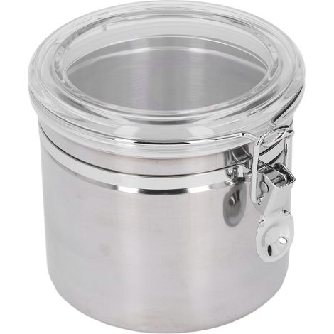 Boîte de conservation hermétique en acier inoxydable pour fruits secs, lait en poudre, thé, format moyen (1300 ml). (1/5)