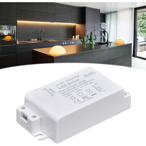 Transformateur d'Alimentation LED 12W AC100‑240V vers DC12V/1A pour Projecteurs MR11 MR16 et Douilles G4 (1/5)