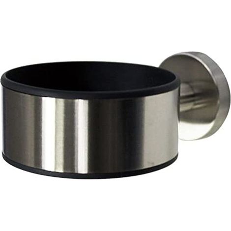 Porte sèche-cheveux, Acier inoxydable brossé, 8.7 x 5.0 x 12.4 cm (1/5)