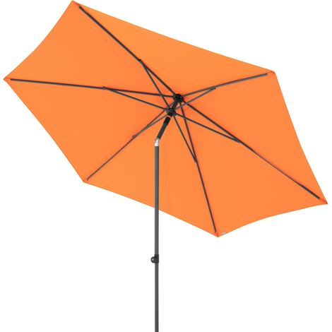 Doppler myZone 300 Mittelmastschirm Push-Up rund 300 cm Sonnenschirm 6 Farben 461591 816 Orange (1/2)