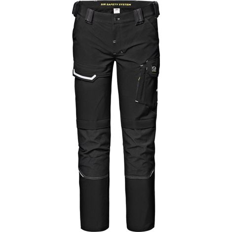 SIR SAFETY SYSTEM PALLADIUM CARGO Pantalon de travail stretch multipoches noir Taille 46
