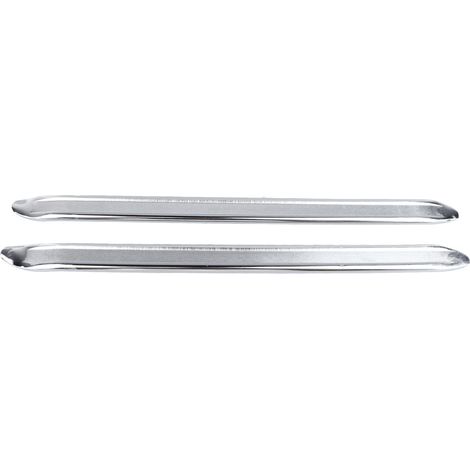Set aus 2 Reifenhebern aus Kohlenstoffstahl, Hebel mit abgewinkeltem Kopf, 16 Zoll, Reifenreparaturwerkzeug, wirtschaftlich, mühelos. (1/5)