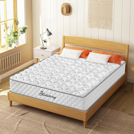 Yidatong – Matelas mémoire de forme 140x190 cm – Fermeté ferme – 8 zones ergonomiques – Housse respirante anti-acarien et hypoallergénique - 140x190dans (1/5)