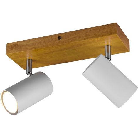Foco para interior Trio Marley 26×16 cm. Salón y dormitorio. Estilo moderno. Metal. Color blanco (1/3)