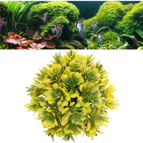 Boules de Plantes Aquatiques Artificielles pour Aquarium Décoration Jaune - AUTRES (1/5)