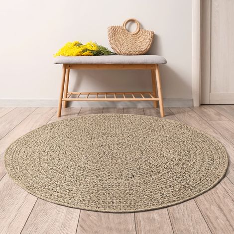 Tapis de salon, Paillasson, Tapis Chambre Moderne 120 cm aspect jute intérieur et extérieur MKS17388 (1/5)