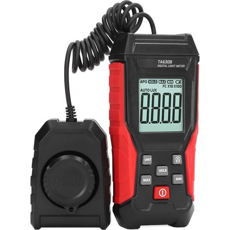 Luxmètre numérique 200 000 lx, luxmètre haute précision, arrêt automatique, testeur d'éclairement (1/5)