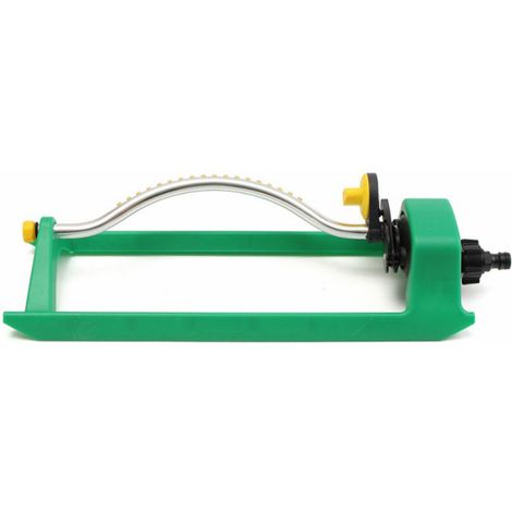 Arroseur oscillant 18 trous aluminium ABS arrosage pelouse jardin réglable résistant bouchage grande couverture (1/4)