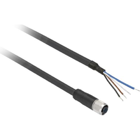Schneider connettore con cavo 5mt m8  dritto 4 poli xzcp0941l5