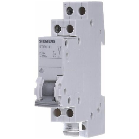Interruttore di controllo modulare a 3 posizioni (I-0-II) 230 V CA 20 A 1 CO 5TE8141 (1/4)