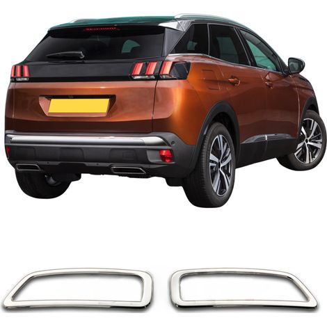 Escapes falsos cromados para Peugeot 3008 SUV de 2016 a 2023 (1/5)