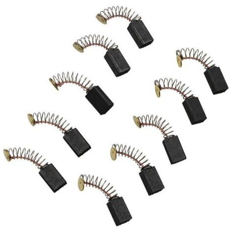 5 Paires Balais de Charbon Moteur Pièces de Rechange Universelles d'outil Électrique pour Meuleuse d'angle Ponceuse Orbitale (1/4)